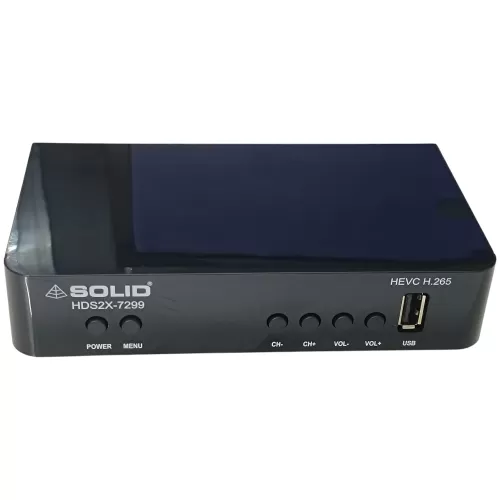  SOLID HDS2X-7299 HEVC 8bits H.265 Free-To-Air Set-Top Box With Free Wi-Fi Dongle